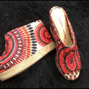 EUC Chinese Laundry Keep Going Multicolor Wedge